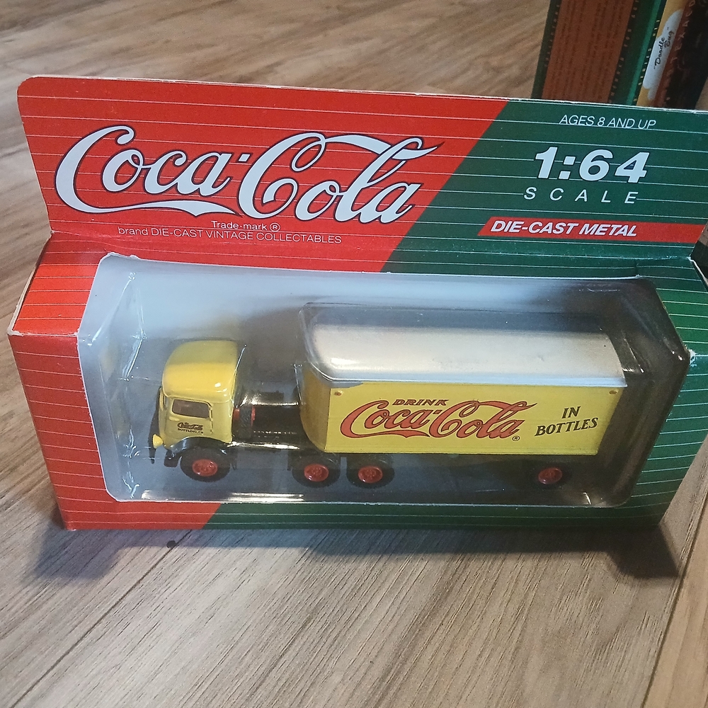 Coca Cola Yellow Die-Cast Metal Truck